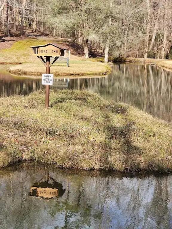 Cozy Cabin: River View With Hot Tub Hébergement de vacances Dahlonega